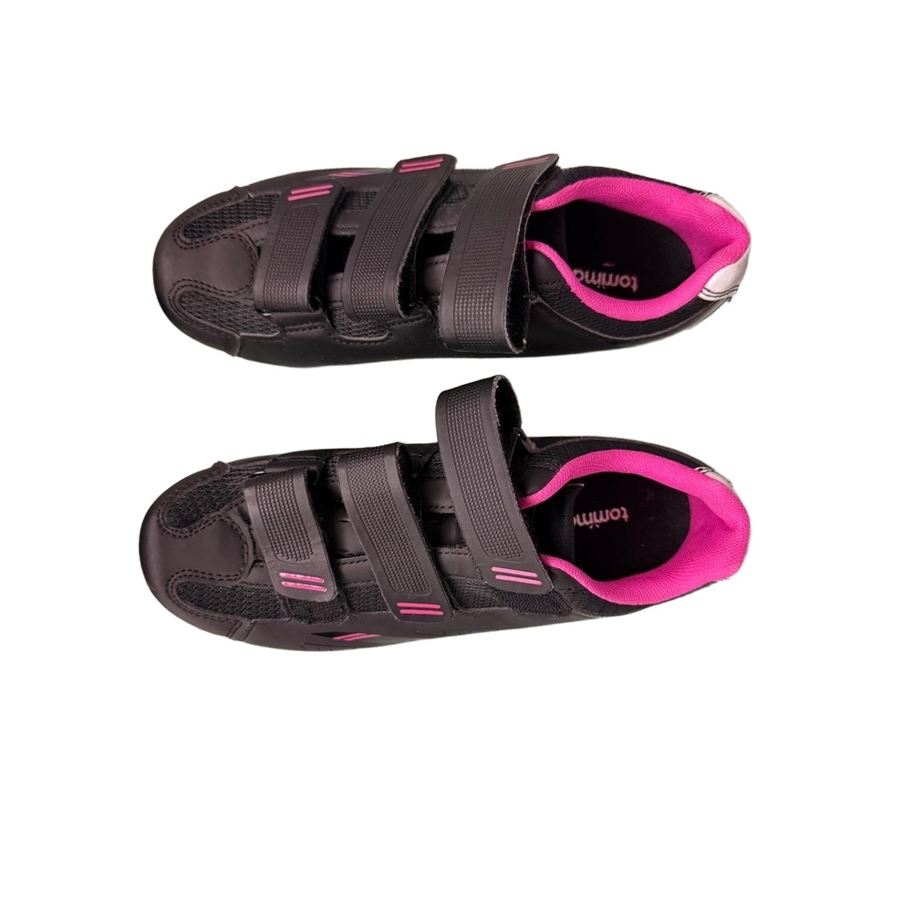 Tommaso‎ Black Cycling Shoes Carbon Sole SPD-SL Cleats Size 38